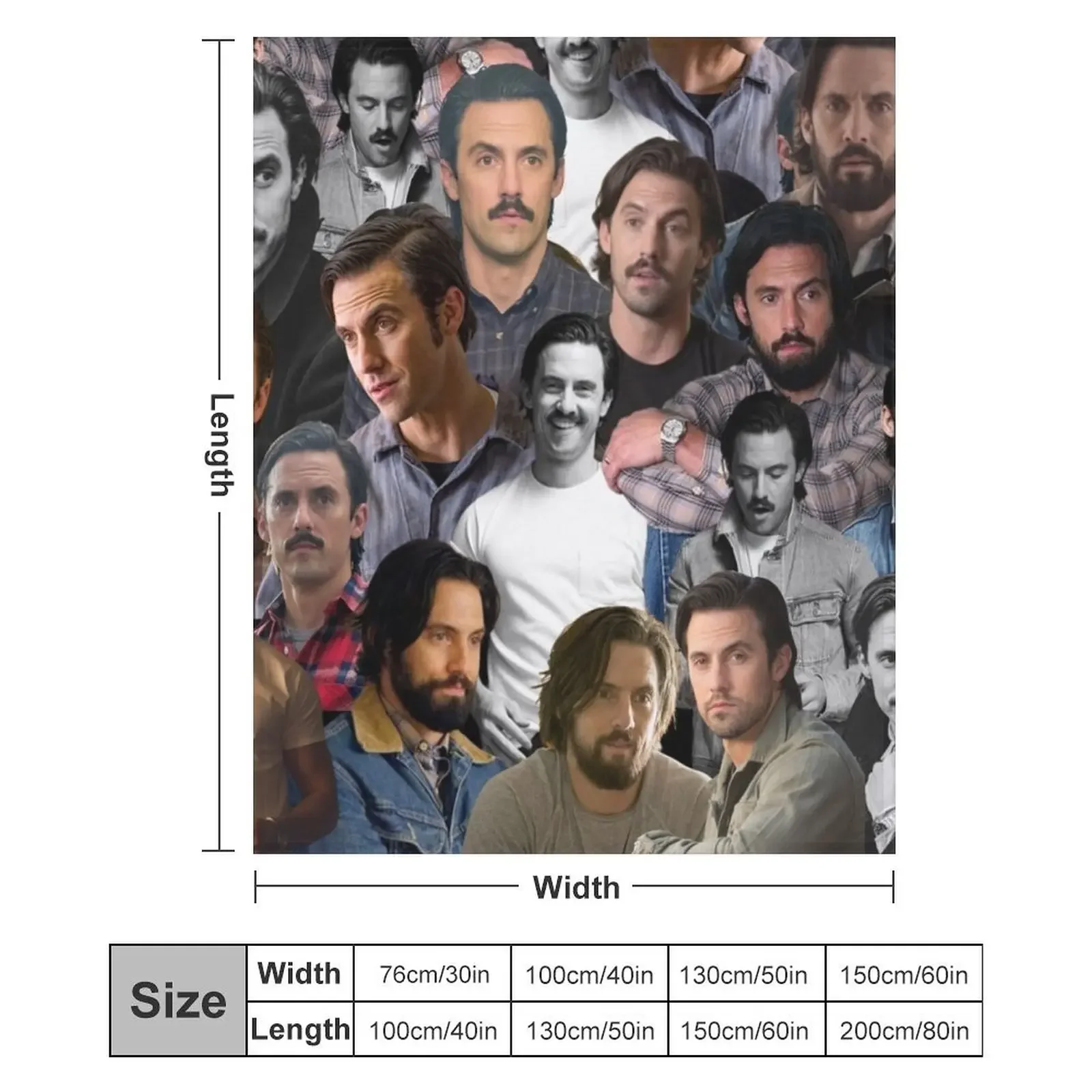 Milo Ventimiglia صورة مجمعة رمي بطانية أنعم تأثيري أنيمي الصيف بطانيات هدية شخصية #6