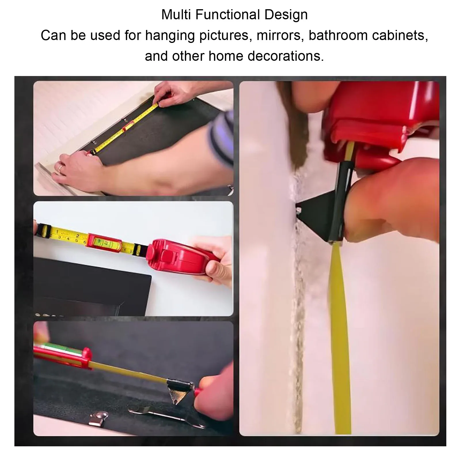 Picture Hanging Level Tool Picture Hanging Tool Portable Picture Frame Level Ruler  Pictures Mirrors TVs and Shelves