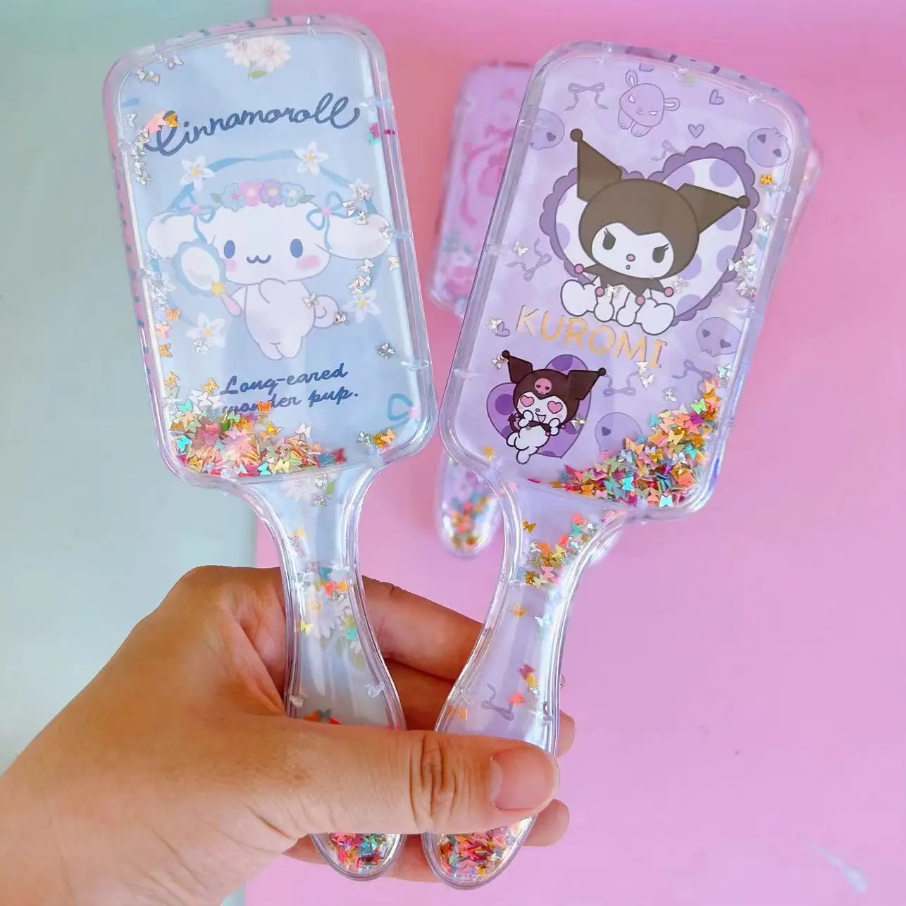 Peigne à coussin d'air Kawaii Sanrio My Melody Kuromi, peigne de massage portable mignon, peigne de dessin animé pour filles, cadeau pour étudiants