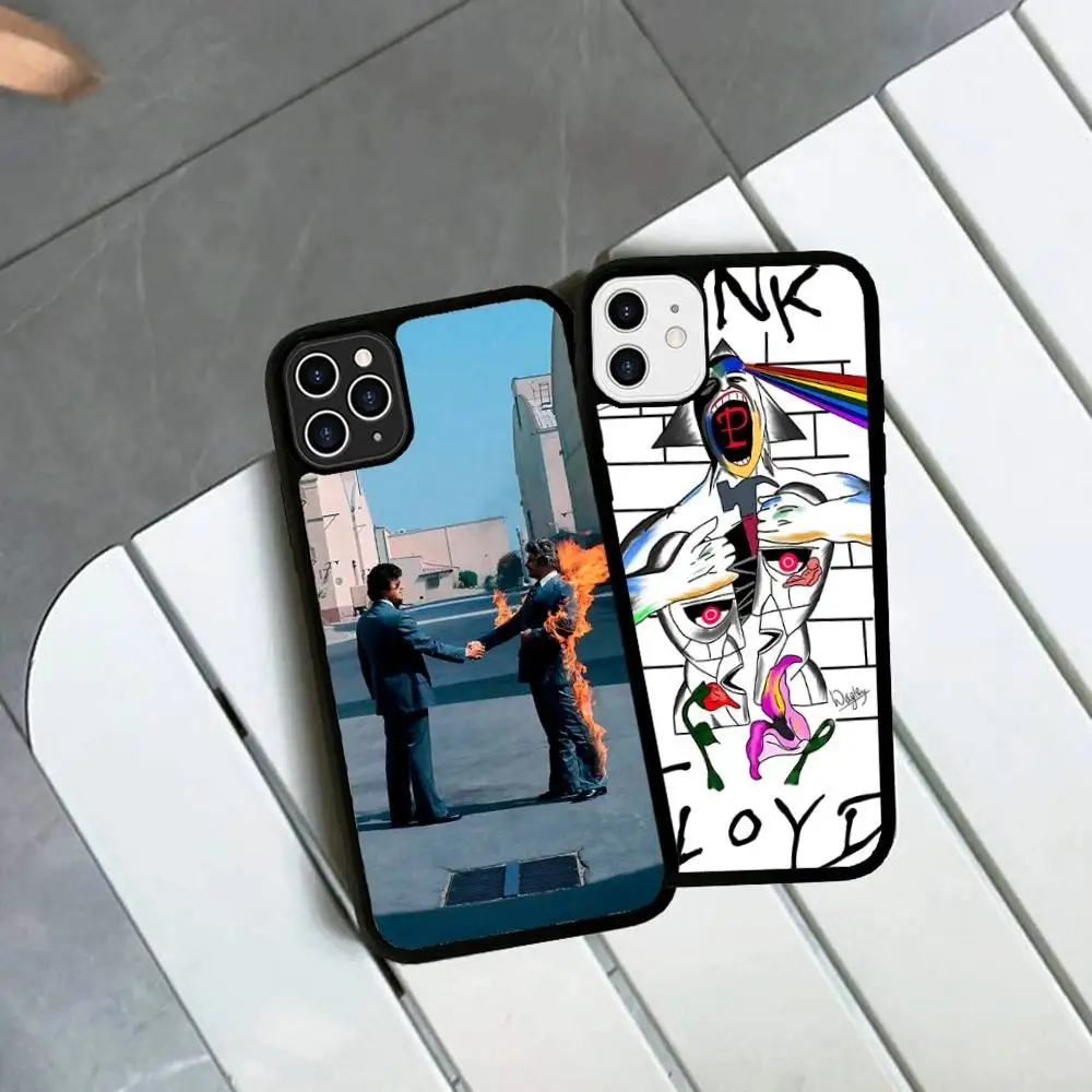 P-Pink-F-Floyds Rockband Handyhülle für iPhone 16 E 16 15 14 Plus 17 13 12 11 Pro Max TPU+PC Stoßfeste Hülle