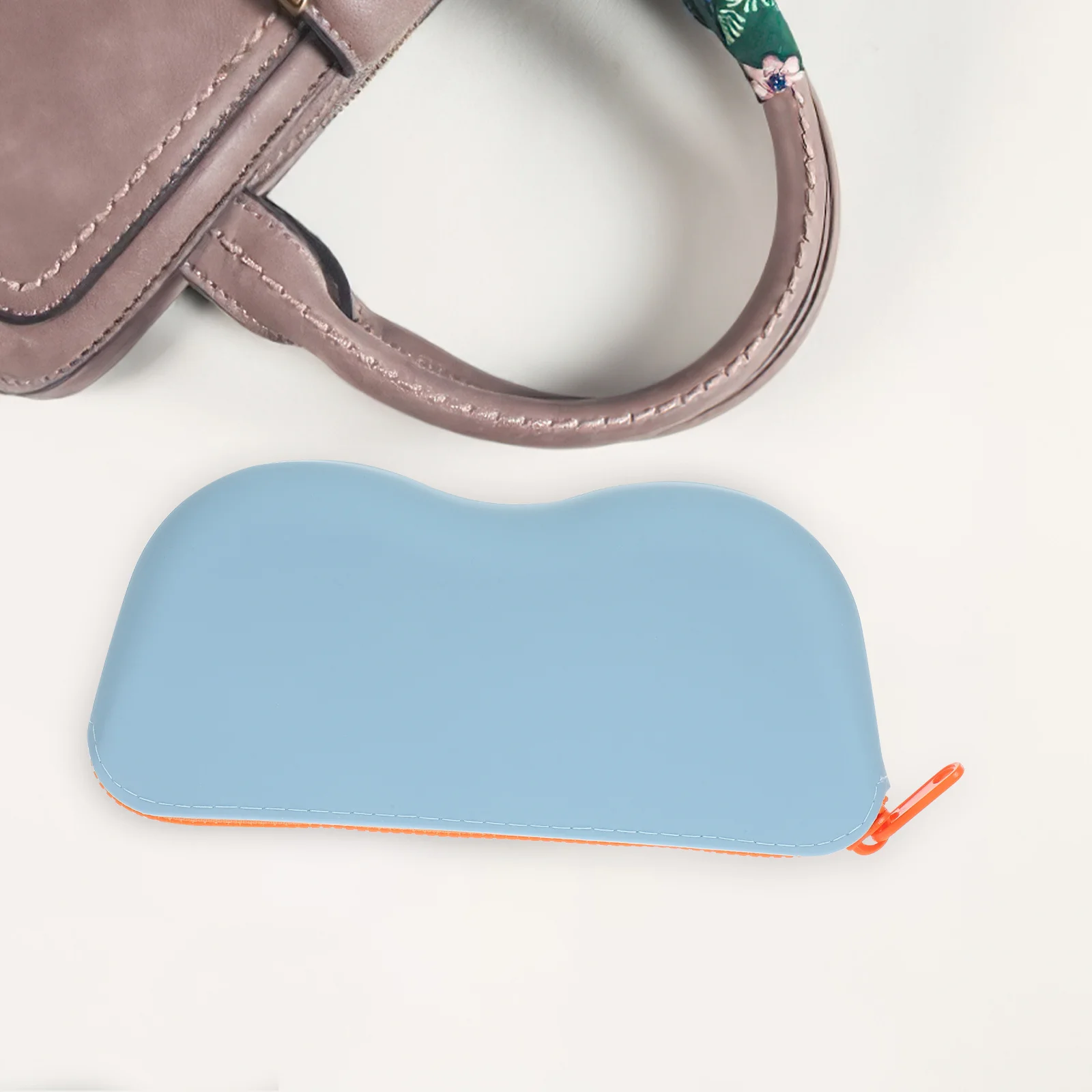 

Eyeglass Case Silicone Protective Glasses Storage for Travel Sunglasses Holder Purse Compact Lightweight Women Men Fashion