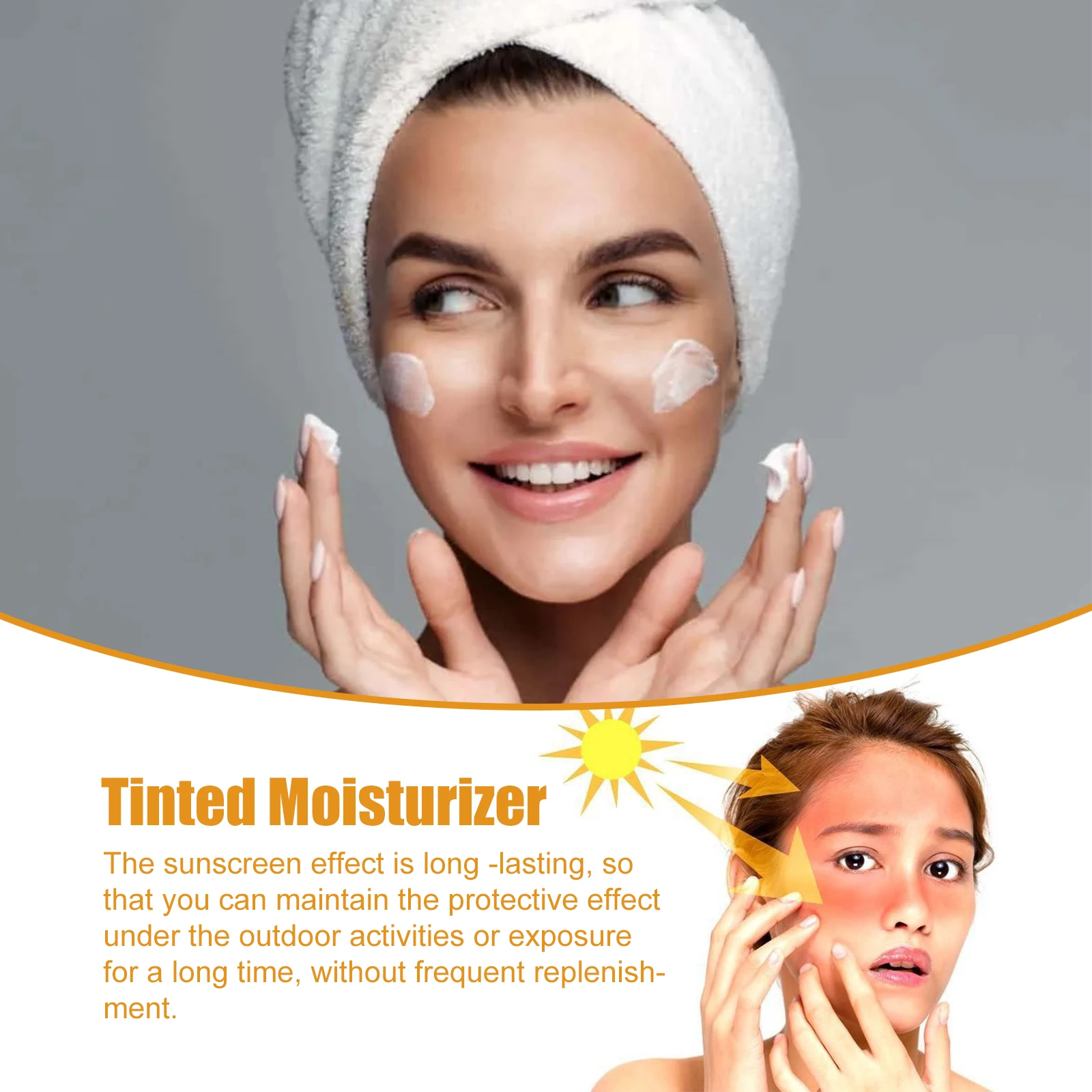 ครีมกันแดดครีมรองพื้น Face Sun - Spf 50 Waterproof Sunscreen บทวิจารณ์และราคา