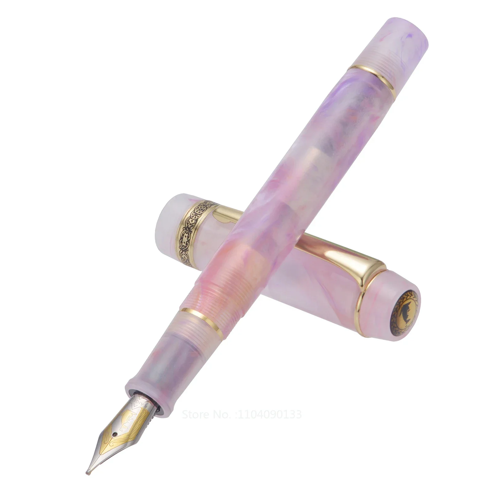 

Kaigelu 316A Celluloid Pink Fountain Pen Iridium EF/F/M Nib Beautiful Feather Pen Writing Ink Pen Office Business School Gift