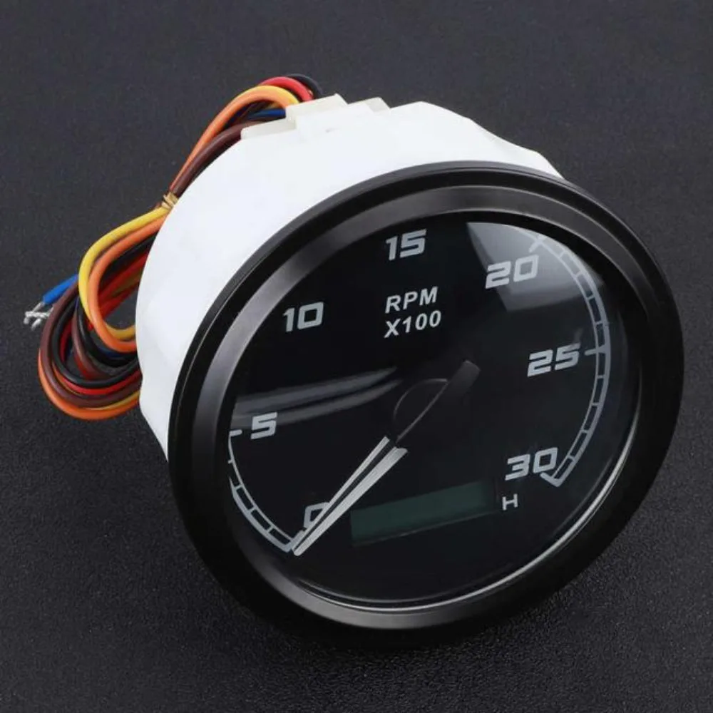 

Control analog pannel rpm hour speed meter lcd display VDO mechanical diesel digital engine tachometer pointer gauge 24V