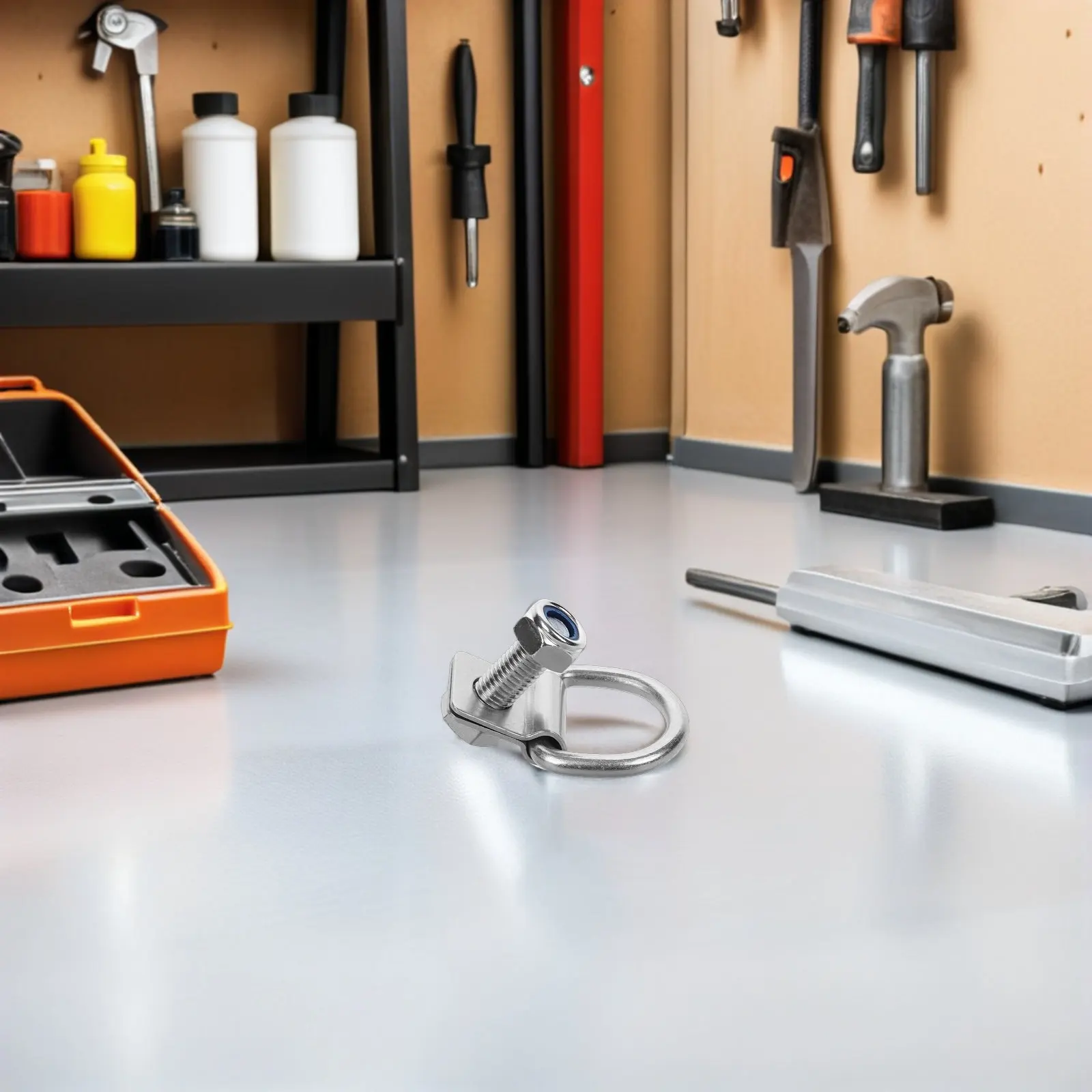 

2Sets D-Ring Tie Down Anchors Heavy Duty Trailer Accessories for Vehicle Tie Downs Truck Bed Securement Car Trailer Tow Hooks