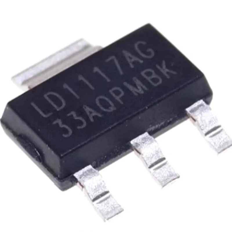 

100 Pieces of Brand New Original Ld1117Ag-33-Aa3-A-R with Silkscreen Ld1117Ag, Packaged in Sot-223, Low-Dropout Linear Regulator Chip