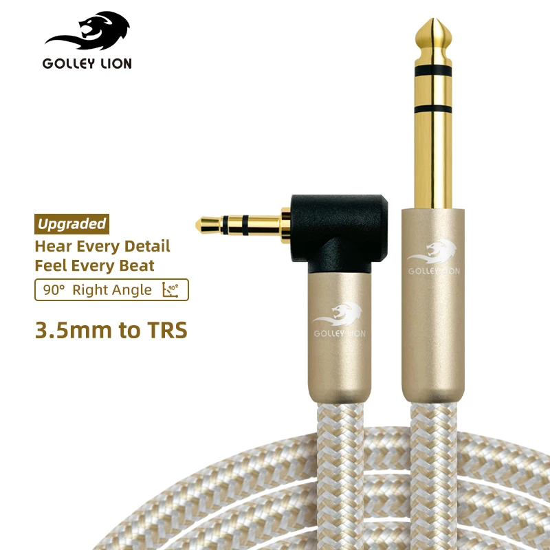 3.5mm To 6.35mm Stereo Audio Cabl 1/4