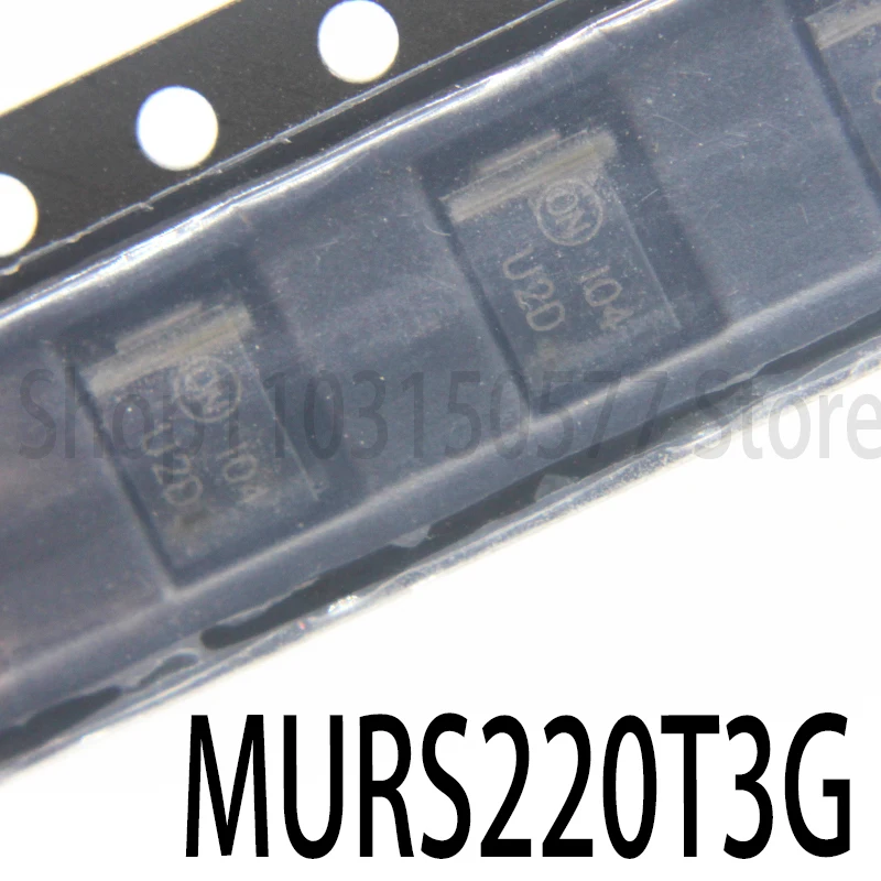 1piece MURS220T3G silk screen U2D 2A 200V SMB fast recovery chip diode