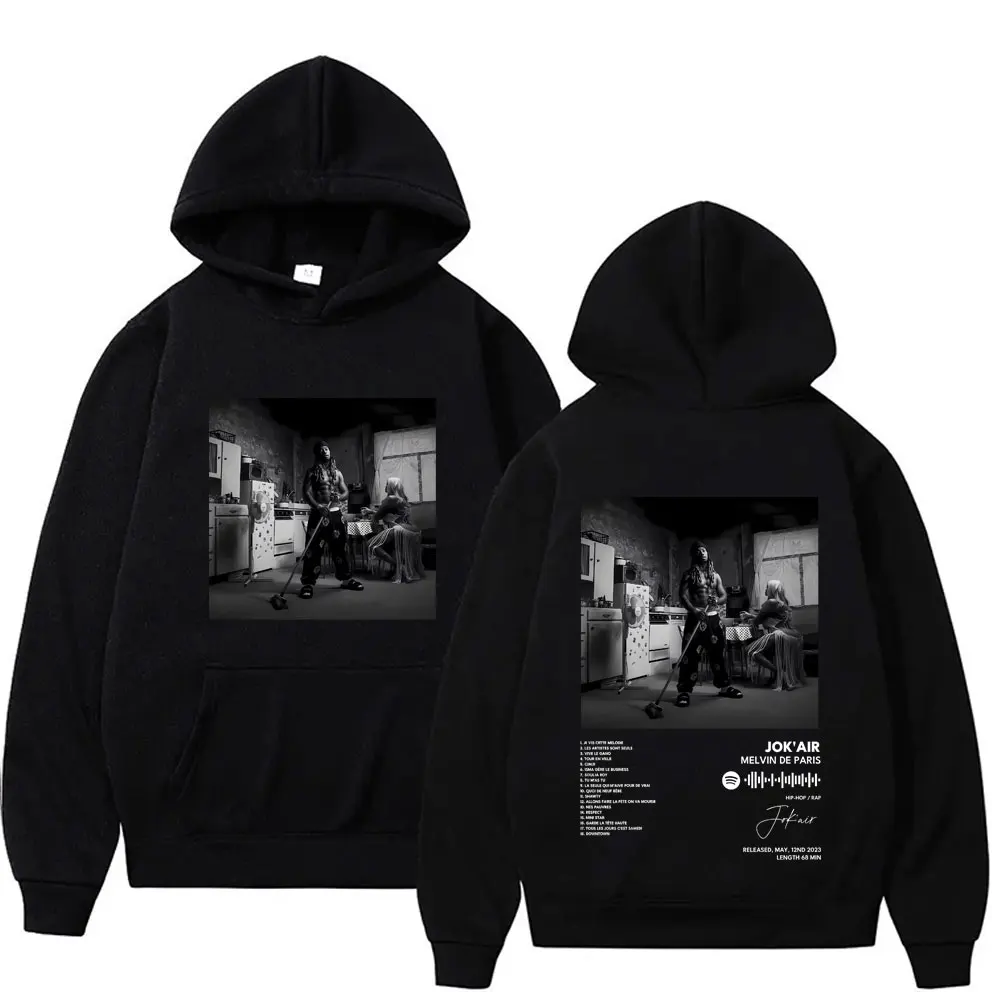 

Rapper Jokair Album Merch Hoodie Men Women Clothing Hip Hop Vintage Oversized Hooded Sweatshirt Male Fashion Pullover Hoodies