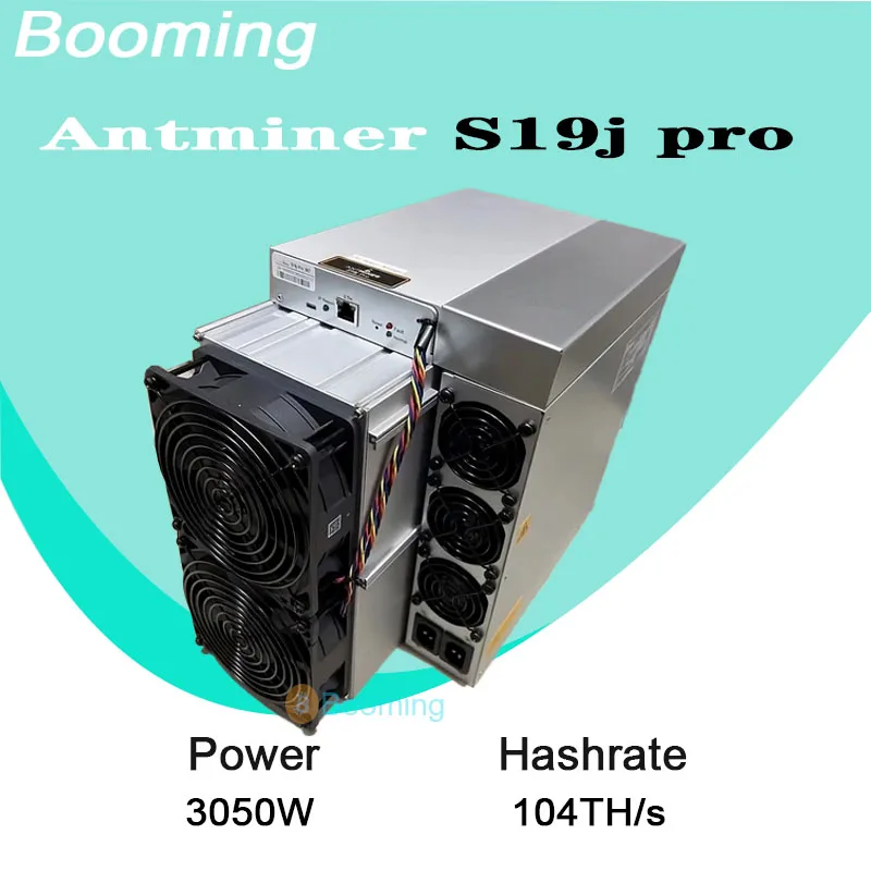

Antminer S19J Pro 104T SHA-256 Bitcoin ASIC Miner — Bitmain S19J Pro BTC Mining Machine | 3050 Вт, гарантия 30 дней