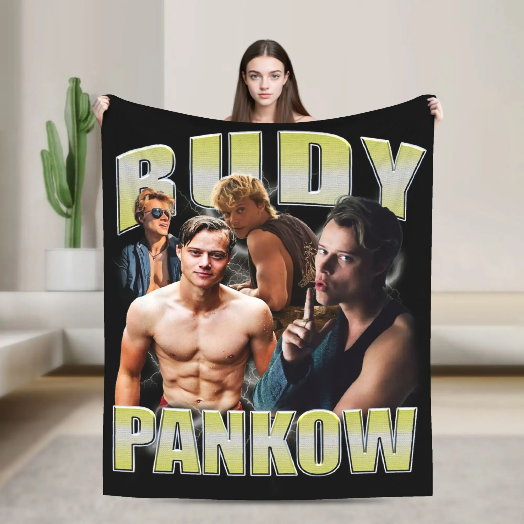 

Одеяло Rudy Pankow JJ Maybank, фланелевое дышащее мягкое одеяло с принтом для постельных принадлежностей, дорожные постельные принадлежности, пледы