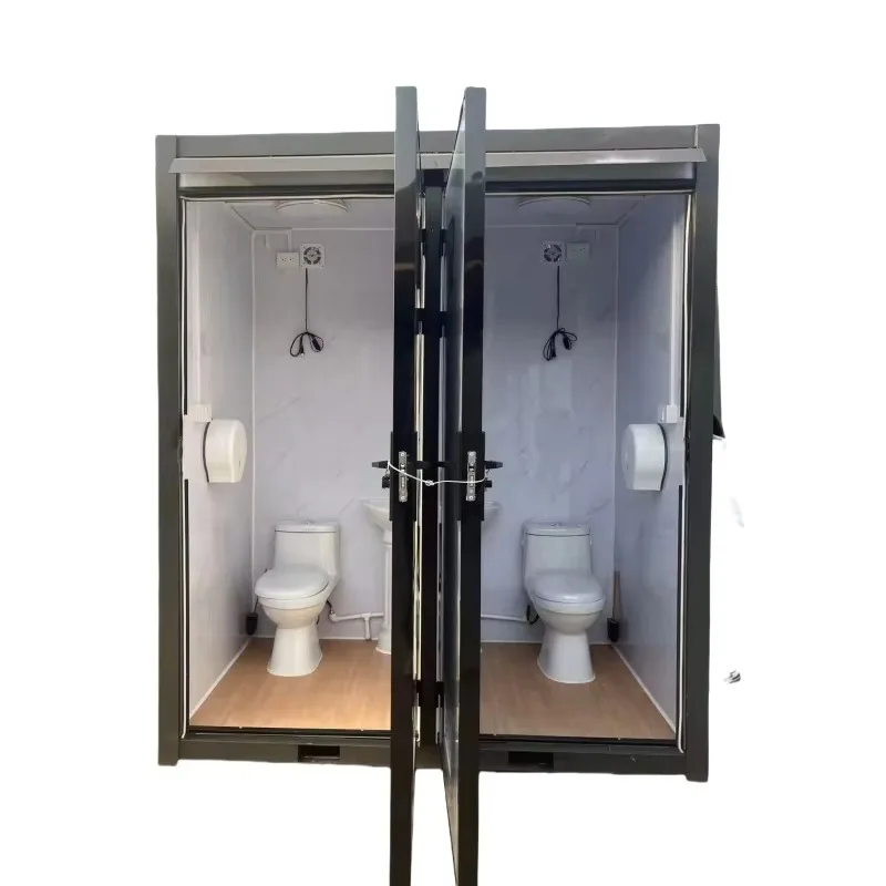 

Mobile portable toilet, recyclable portable cabin toilet
