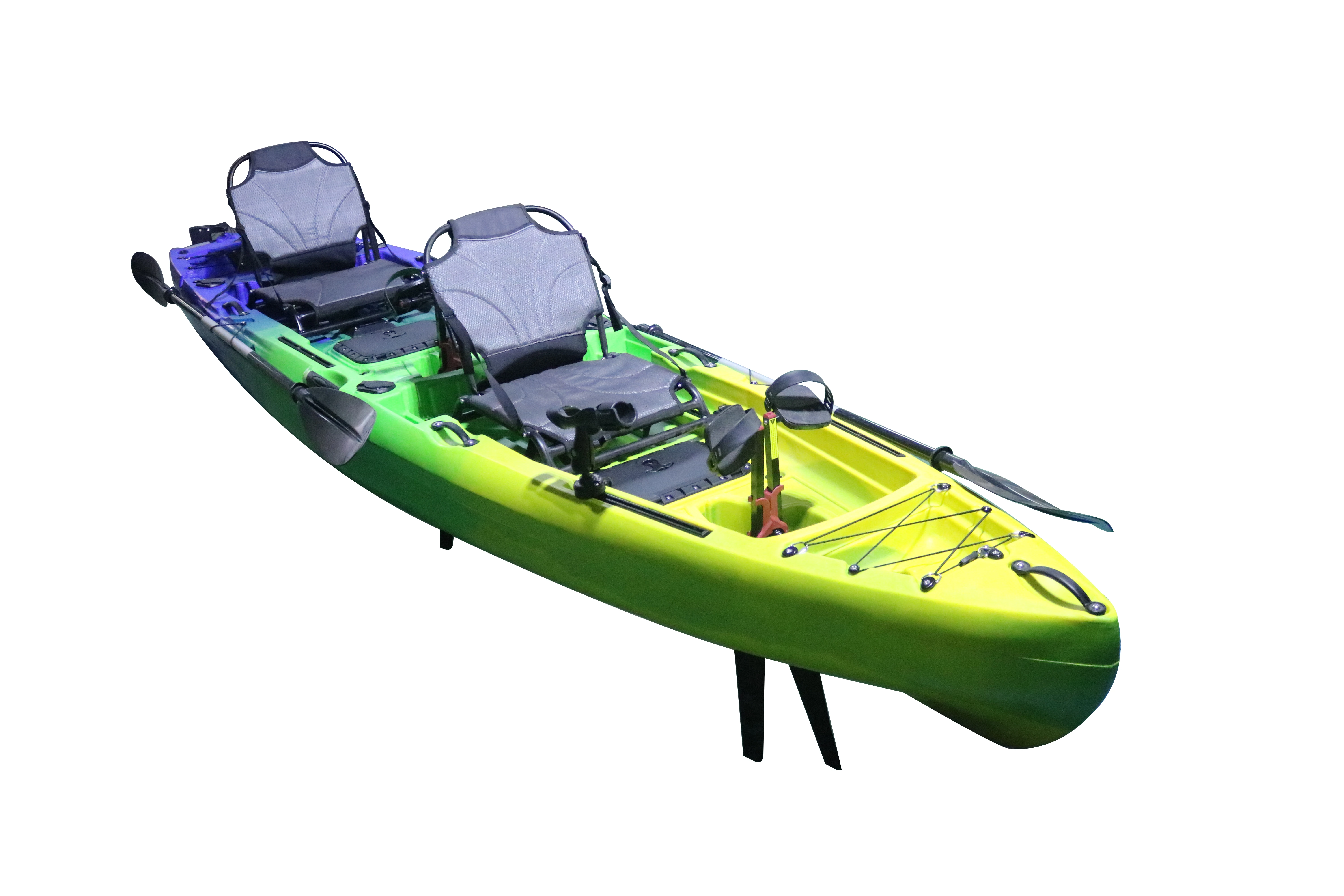 410cm Tandem Fishing Kayak for 2 People - Pedal Powered | New Design Leisure Amusement | High Quality