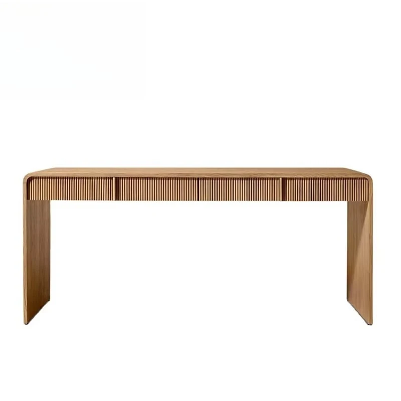Hotel Modern Design Office Table Computer Desk Nordic Furniture Natural Wooden Storage Study Desk with Drawers Secretaire