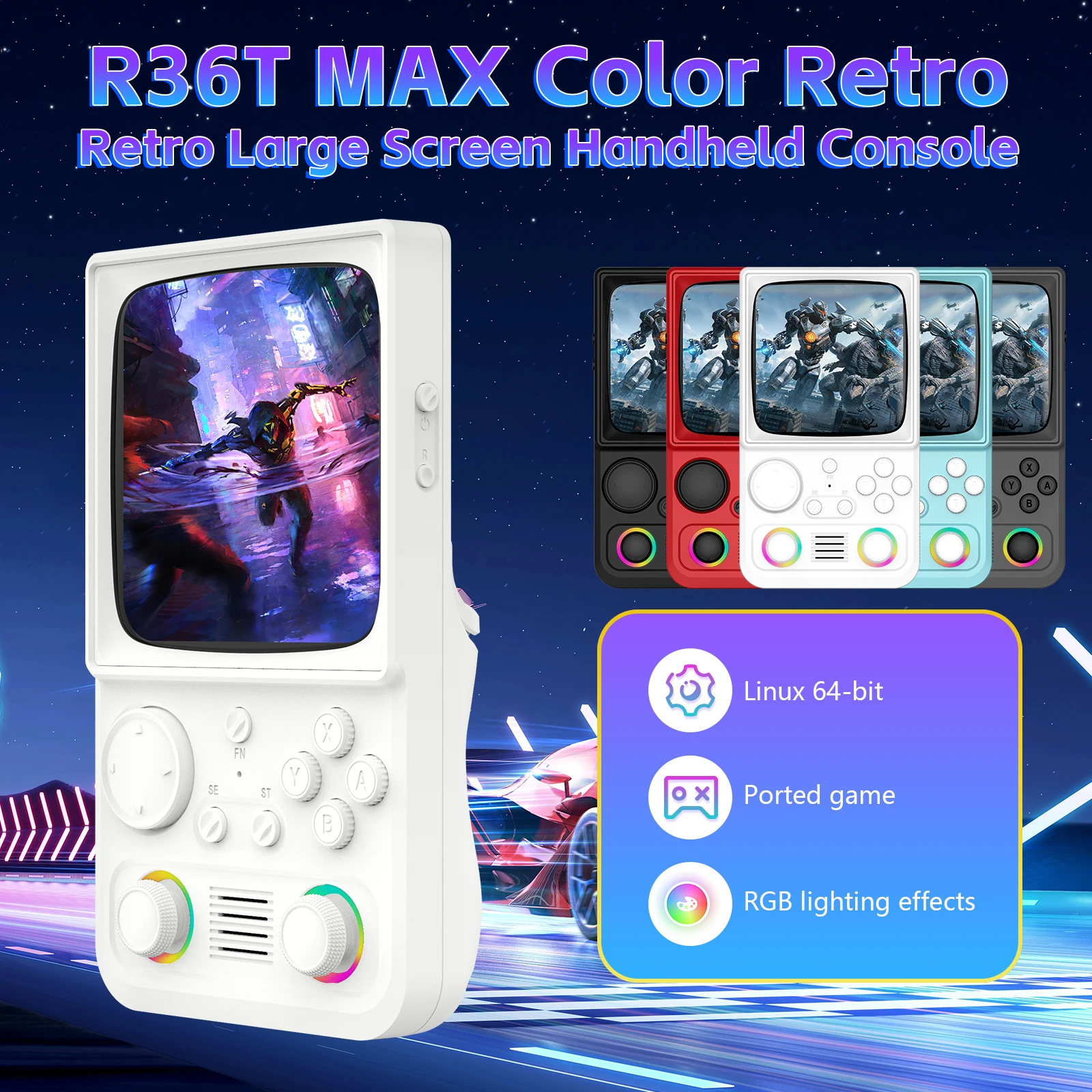AISLPC R36T MAX Retro TV Handheld Game Console 4.0