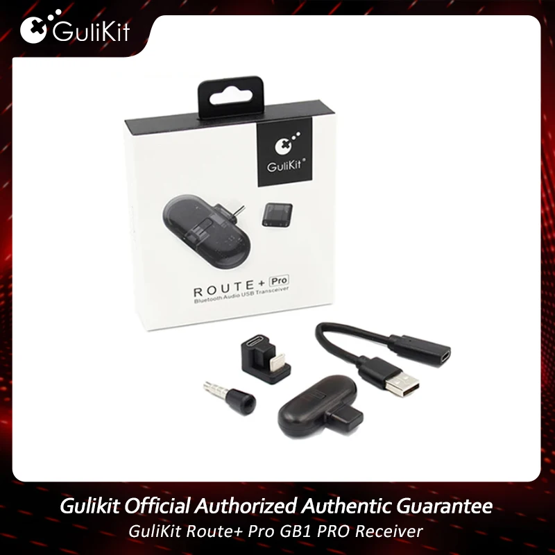 

GuliKit Route+ Pro GB1 PRO Receiver or Transmitter With Bluetooch Wireless 3.5mm Audio USB Receiver for PS5 Nintendo Switch