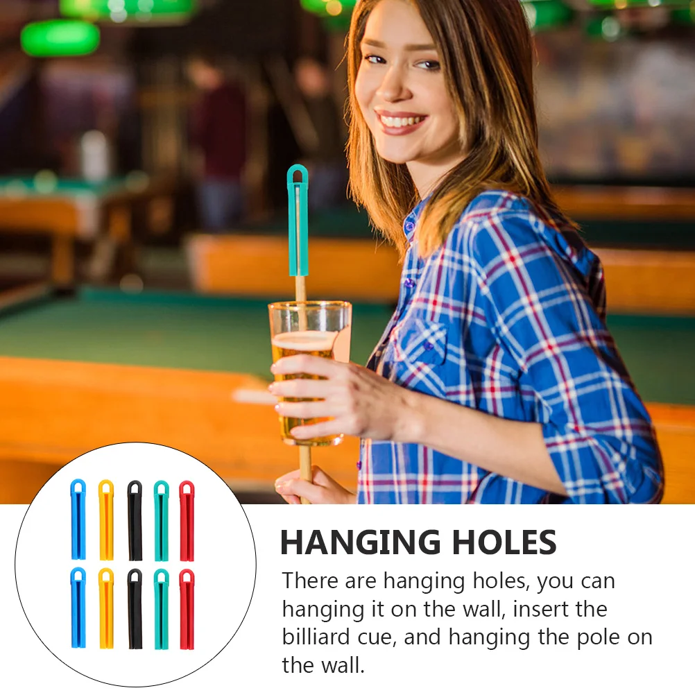 

10Pcs Pool Cue Hangers Superior Material Design Prevent Collision Billiard Pole Storage Billiard Cue Hangers Pool Stick Hanger
