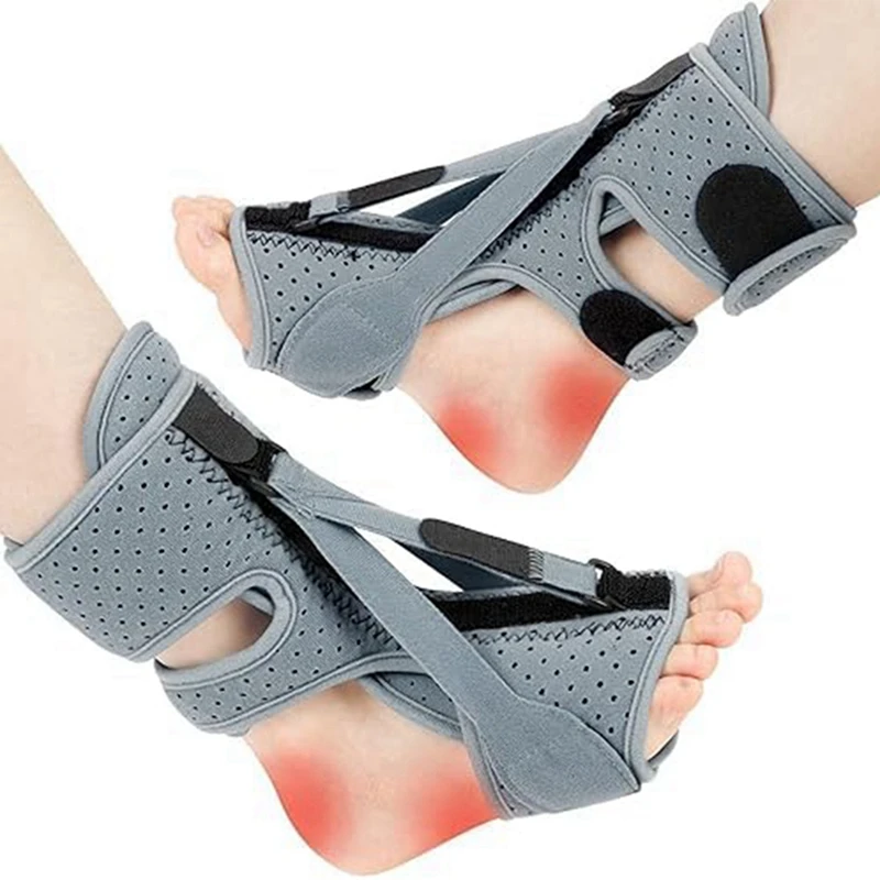 Foot Brace Plantar Fasciitis Relief Splint Ankle Anti-Twist Splint Fit Women Men Adjustable Orthotic Stretcher