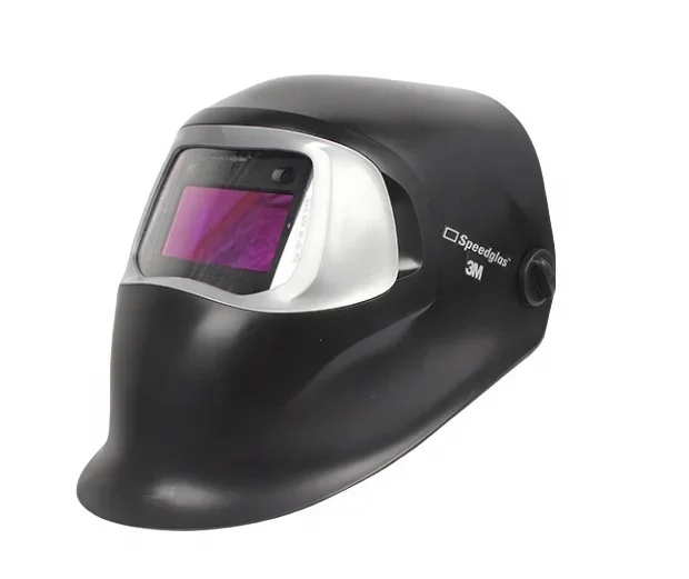100V Automatic Dimming Heat Resistant Nylon Welding Mask Headwear   -glare Impact Arc Welder Helmet