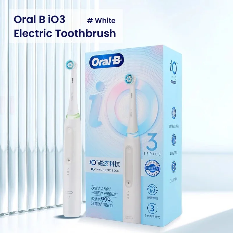 Oral B Elektrische tandenborstel IO-serie Oplaadbaar Waterdicht Slimme roterende timing Elektronische tandenborstels iO2 iO3 iO4 iO7 iO9 - afbeelding 1
