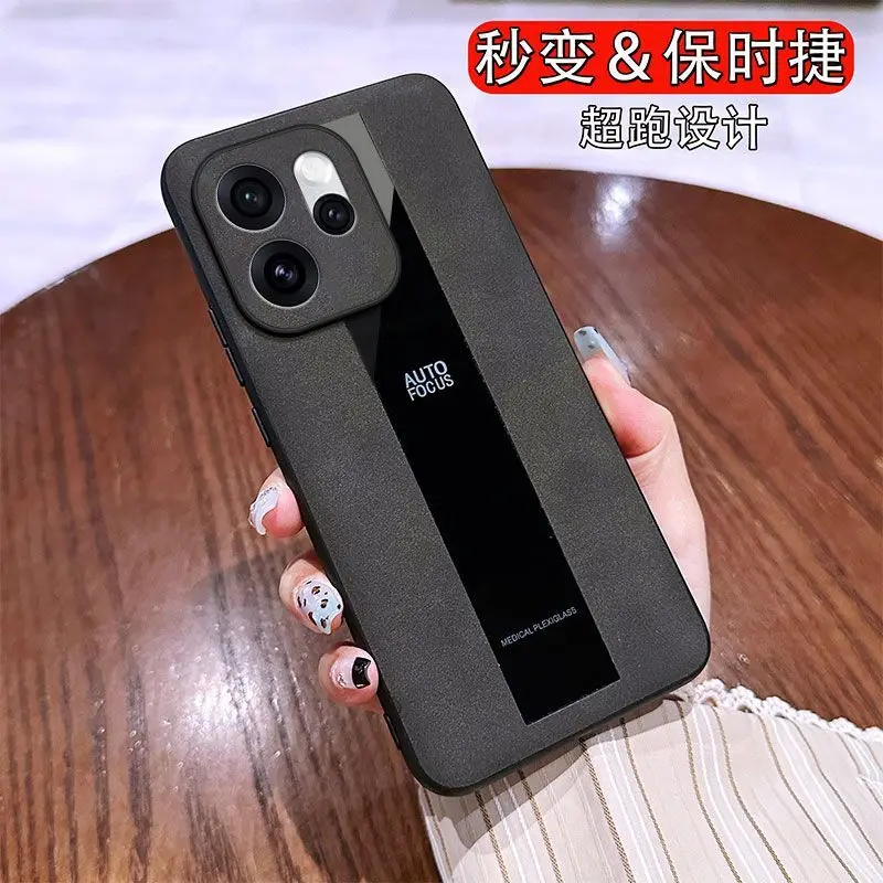 Para OPPO Reno 15 14 pro Funda de cuero de lujo Porsche cubierta de borde suave agradable para la piel para OPPO Reno15 pro Funda de parachoques a prueba de golpes