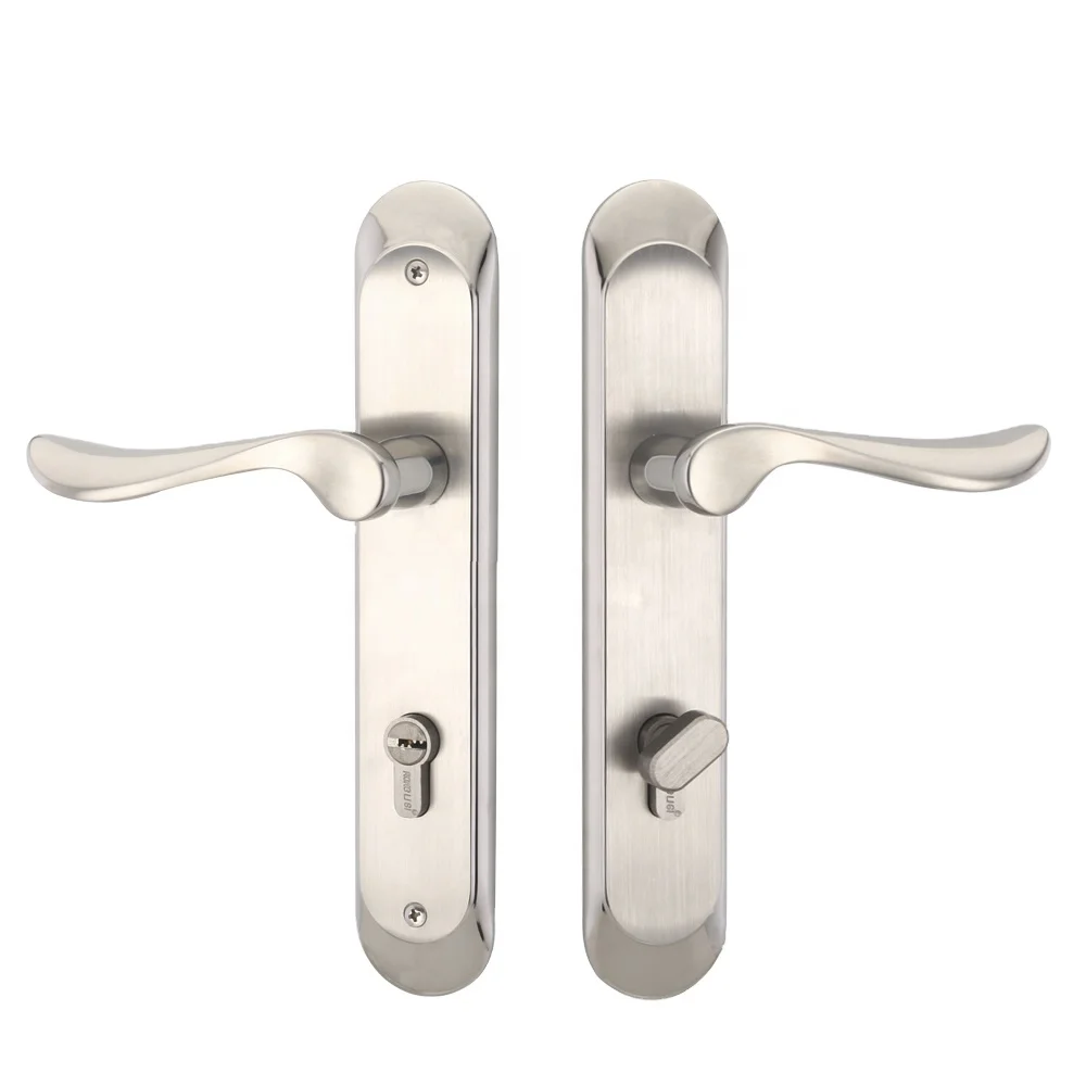 Full Set 300MM Stainless Steel Privacy Door Security Entry Lever Mortise Hotel Door Handle Lock Key Bedroom School Gym