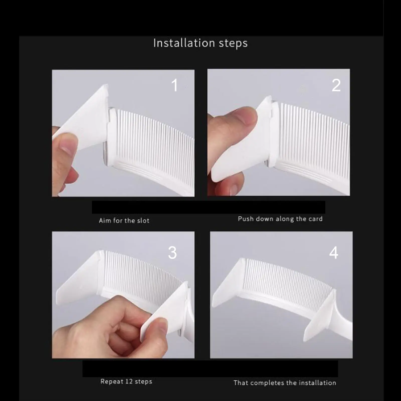 

Расческа для стрижки волос с закругленными зубцами из ABS-пластика, плоская, для парикмахерских и домашнего использования, подходит для всех типов волос