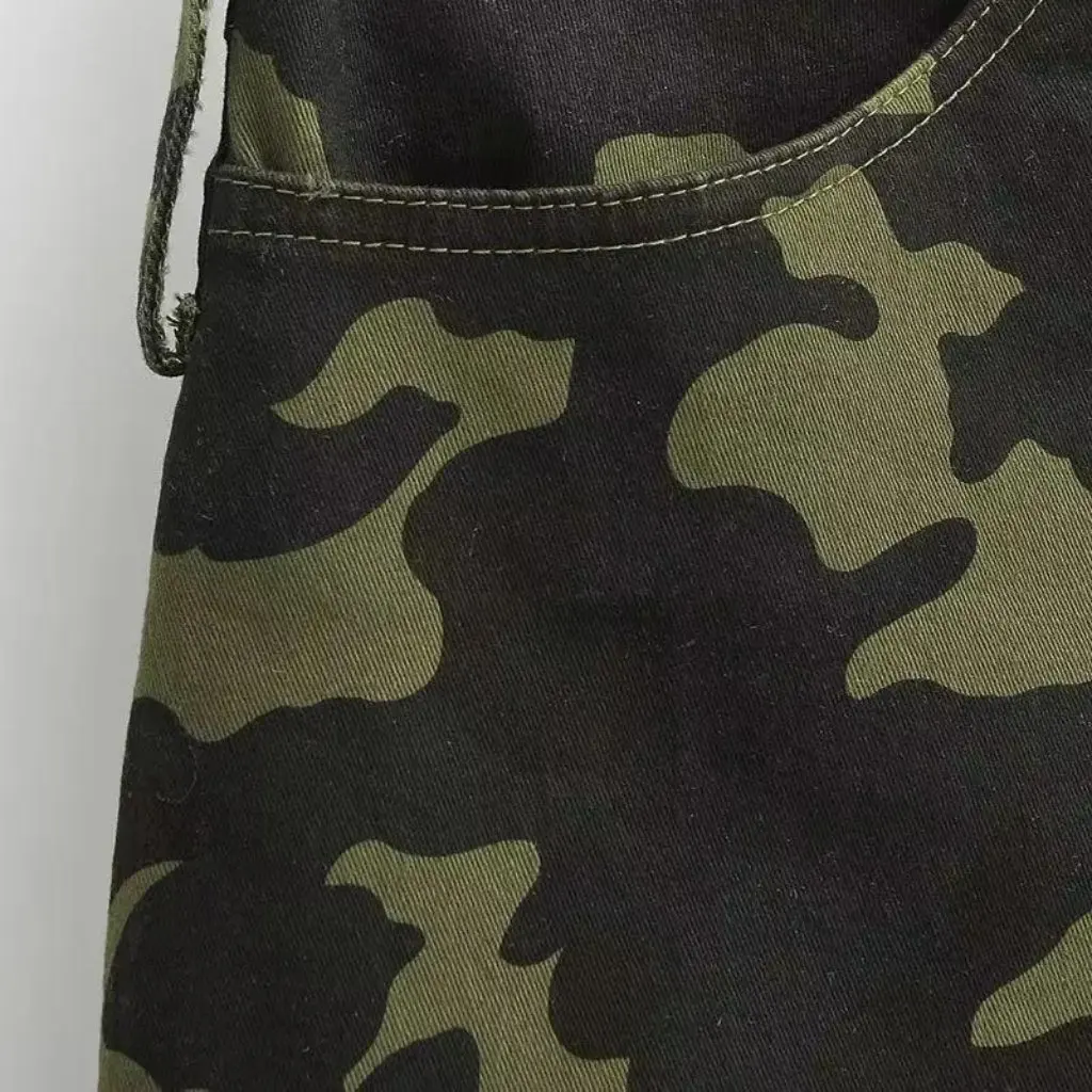 

Women's Sexy Low Waist Camouflage Skirt Elastic Tight Anti-Exposure Hip Hip Hop Style Summer New Fashion Hot Girl Skirt