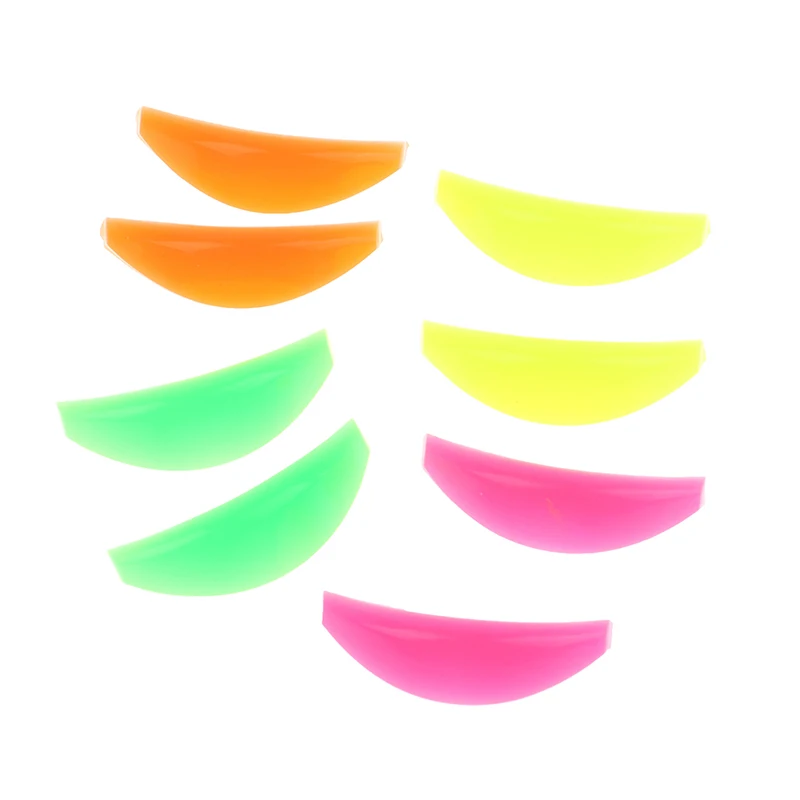 4 Pairs Silicone Eyelash Perming Pads Eye Curler Rods Eye Lash Lifting Pads Eyelash Curler Accessories Applicator Tools