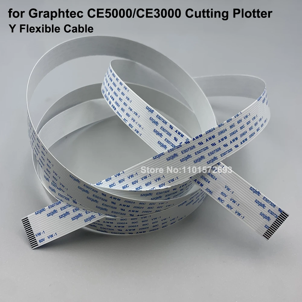 1PC for Graphtec CE5000 Y Flexible Date Cable for CE5000-60 CE5000-120 CE3000-60 CE3000-120 Cutter Plotter Trolley Cables Line