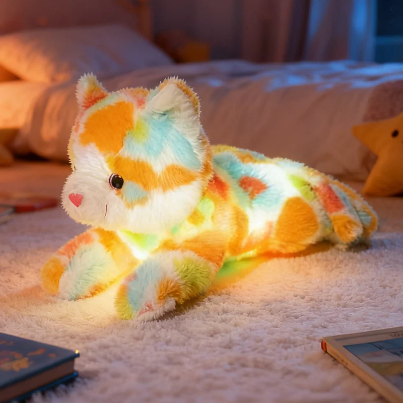 ตุ๊กตายูนิคอร์นเรืองแสง LED สีสันสดใส ของขวัญคริสต์มาส ของขวัญวันเกิดสำหรับเด็ก