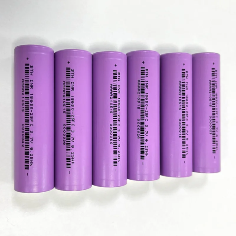 Patozm เซลล์แบตเตอรี่โทรศัพท์ลิเธียม3.7V 18650แบตเตอรี่ Liion 2500mAh 3.6V ระดับ5C 9.25Wh