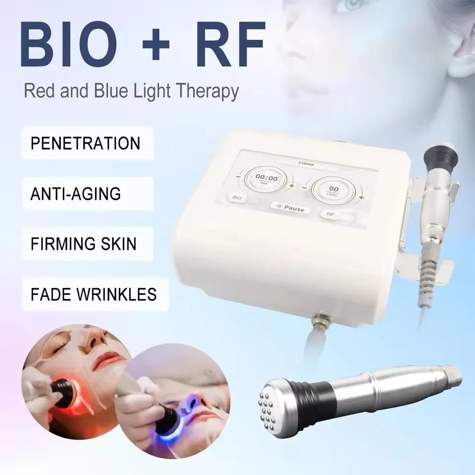 New Arrival Personal Use 2 in 1 RF & BIO Technology 0-20 Level Skin Care Face Lift Firming Skin Beauty Device Machine