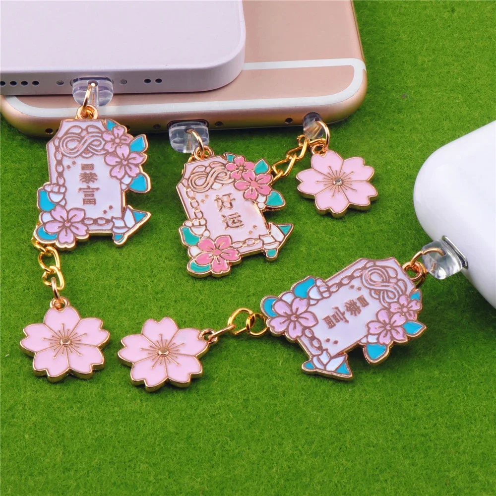 Cute Women Dust Plug Charm Kawaii Charge Port Plug For iPhone Earphone Anti Dust Cap Dust Protection Stopper Phone Accessories