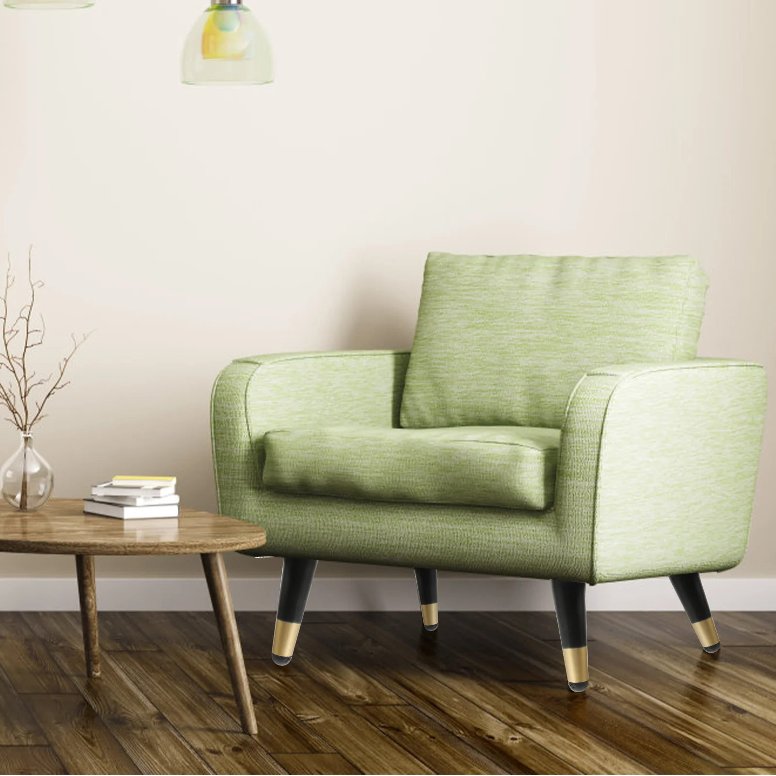 4 ชิ้นขาโซฟา Bench โลหะสีดําเฟอร์นิเจอร์สําหรับโซฟาโต๊ะกาแฟโมเดิร์นฟุตโซฟา