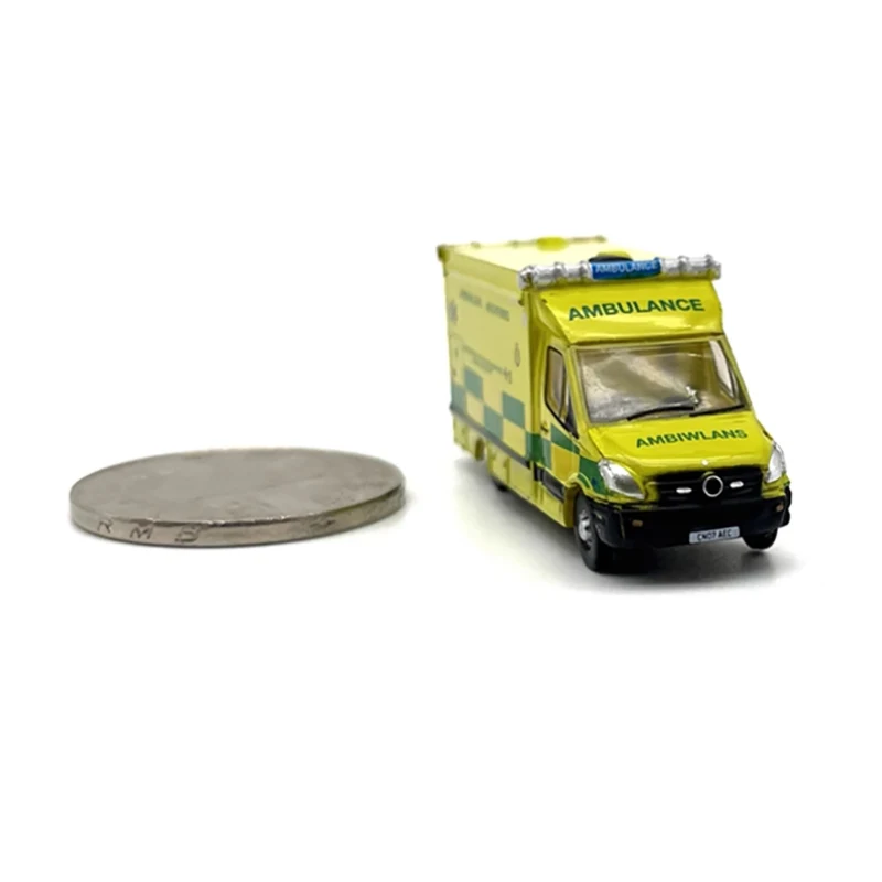 OXFORD Diecast 1:148 Scale Welsh Ambulance Alloy Mini Car Model Finished Product Simulation Toy Static Model Display Souvenir