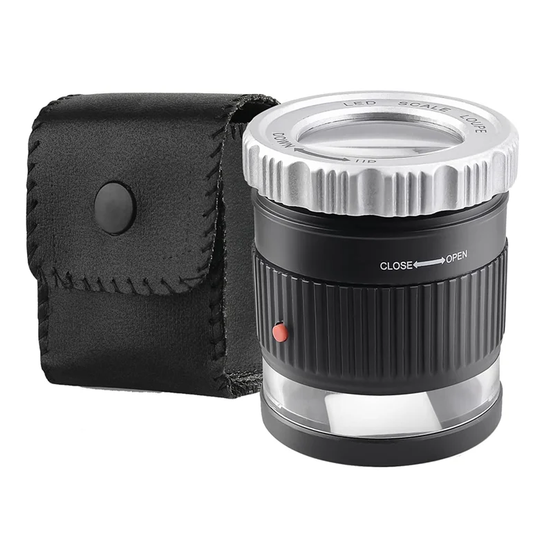 M11K-30X Loupe Magnifier,Adjustable Length Magnifier,Foldable Jewelry Magnifier Glass For Textile Optical,Embroidery