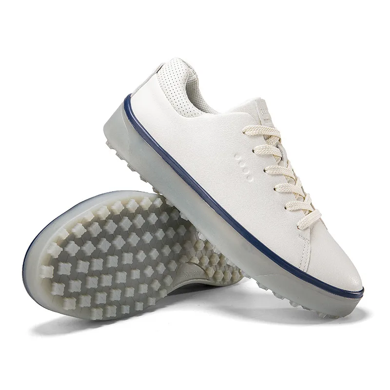 Hoge Kwaliteit Witte Mannen Golf Sneaker Maat 36-47 Outdoor Lederen Dames Golfschoenen Comfort Low Cut Trainers Man zapatos de golf