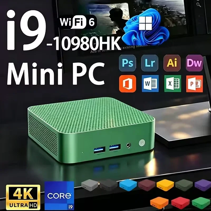 2026 Mini PC with Core I9 10980HK Processor Windows 11 16GB RAM 1TB M.2 SSD Portable 4K HD Gaming Computer 60Hz Mini Desktop PC