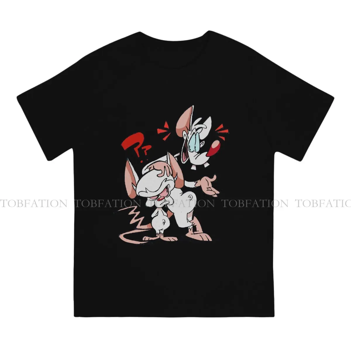 Pinky and the Brain TV Doubt  T Shirt Men Ofertas Loose Ofertas Tshirt Cotton Harajuku Tops