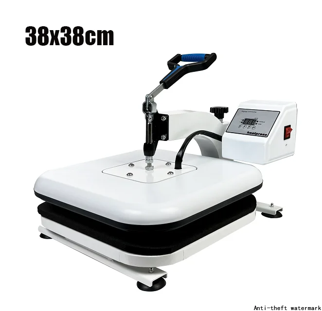 2025 - High-quality 38x38cm rotary sublimation heat press, powerful T-shirt pattern transfer, professional-grade printing.