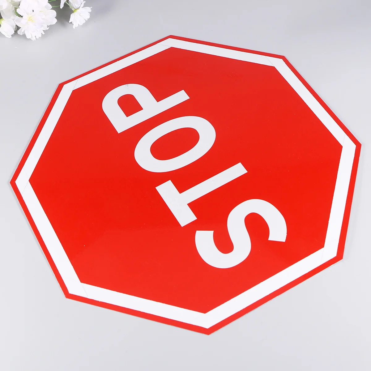 

Stop Sign Traffic Safety Road Warning Notice Aluminum Wall Decor For Bar Cafe Dining Room Outdoor Indoor