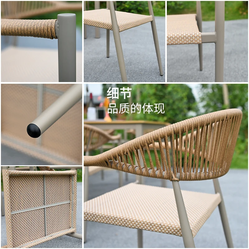 

Furniture for small-sized apartments open-air balcony waterproof sunscreen rattan chair Internet celebrity outdoor lei