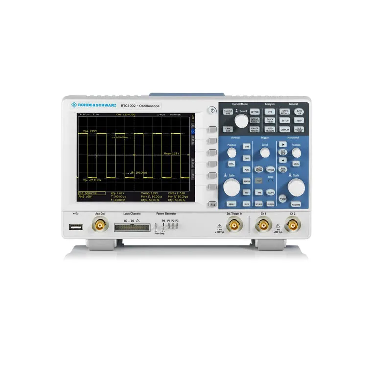 

R&S RTC1000 oscilloscope R&S RTC1002 50 MHz to 300 MHz 2 channels 2 Mpts 8 digital channels