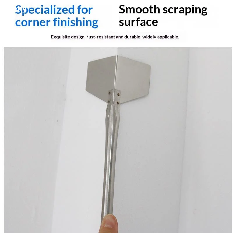 Stainless Steel Putty Knife Inner And Outer Corner Scraper Angle Puller Putty Scraping Plastering Painting Decoration