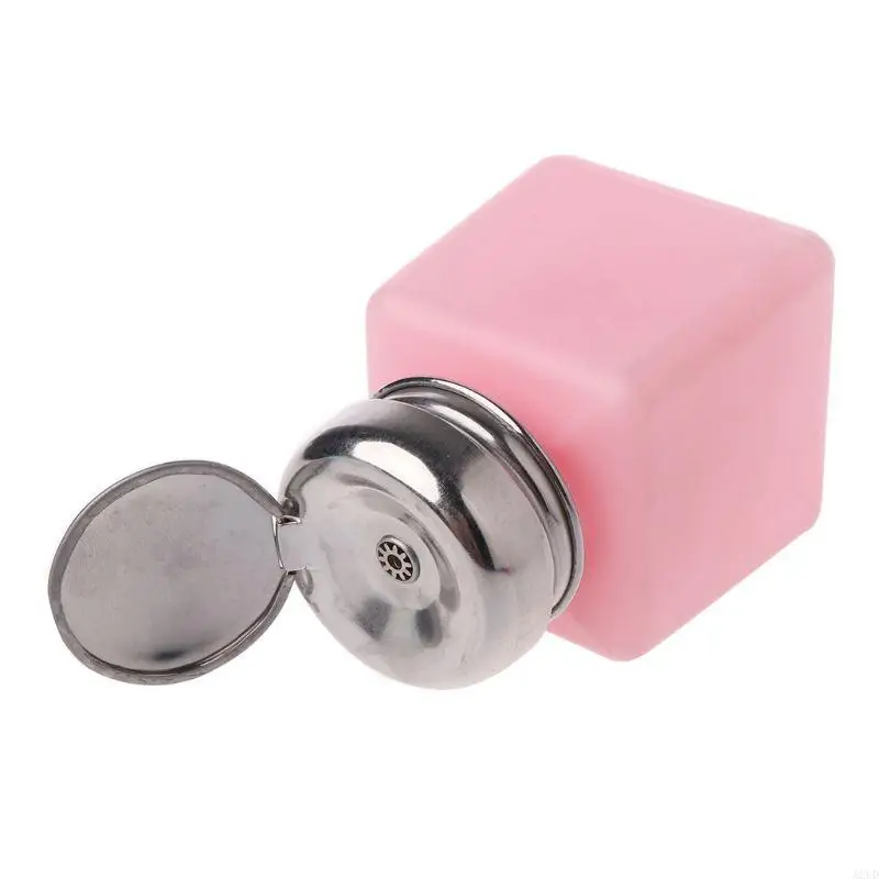 A2UD 100ml ขวดเปล่าเครื่องปั๊มยาทาเล็บ Remover ความดันของเหลว PUSH Down