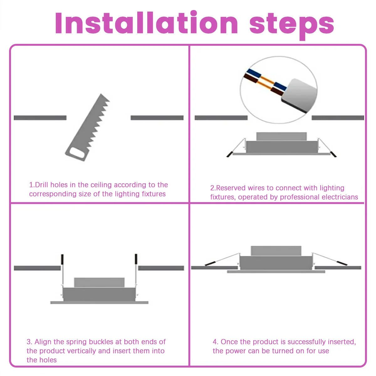 2PCS LED Downlight LED Ceiling Spot 3 colors  AC100-240V 6W 10W 14W 17W 20W 24W Recessed in Downlight Light Cold Warm white Lamp