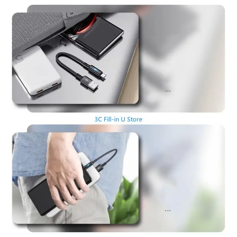 G8ta Cavo tipo C intrecciato intrecciato in nylon durevole adatto cuffie, altoparlanti e dispositivi tipo C rapido