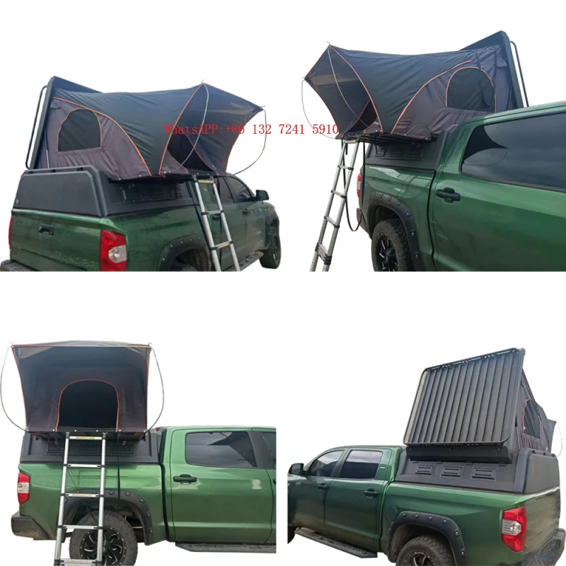 Family Professional Removable Car Rooftop Camping Truck Topper Canopy Tent One Bedroom Four-Season Ox Can Quick Automatic