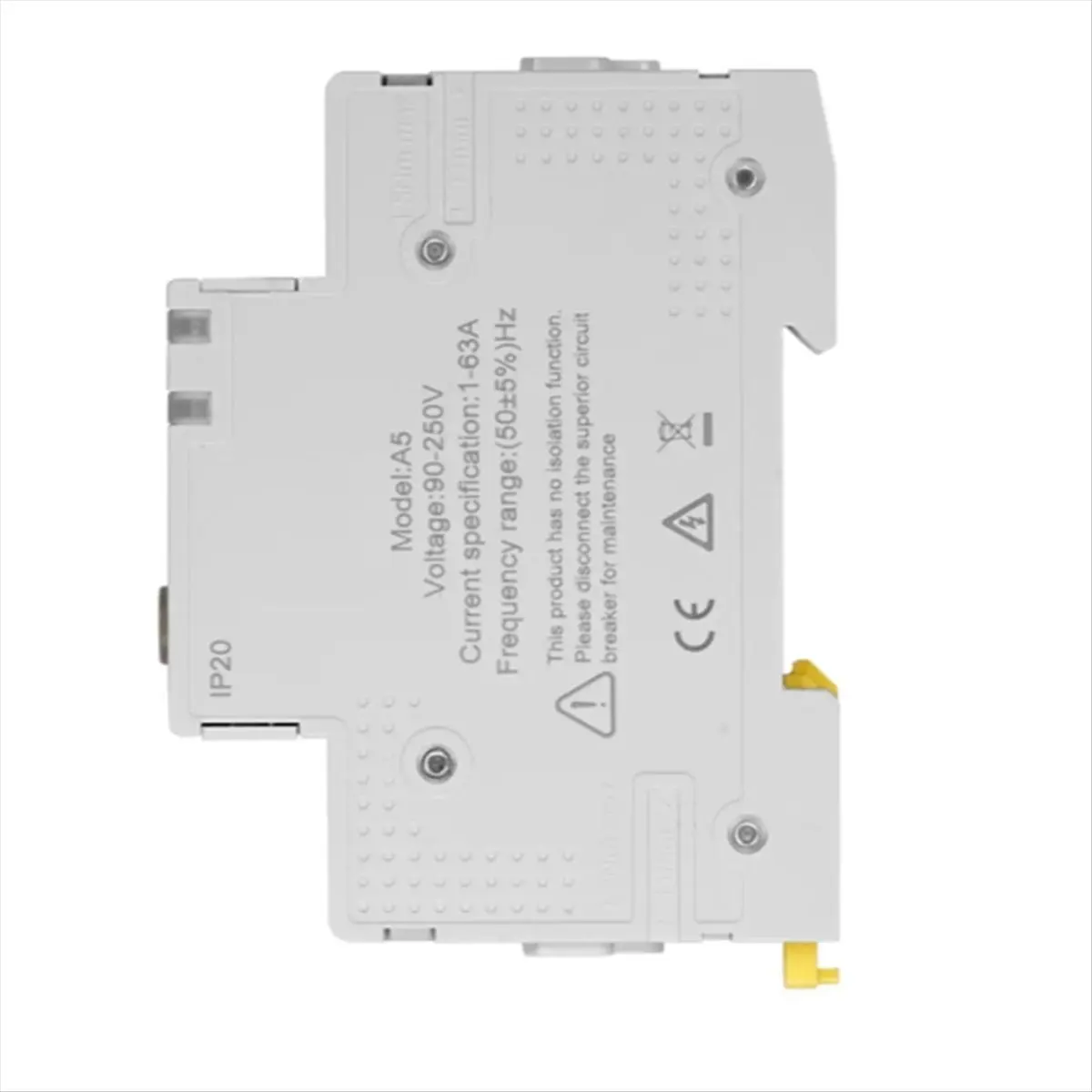 A48U Tuya Zigbee Smart Circuit Breaker 63A Electricity Monitor Retardant Alarm Threshold Set APP Control V0 Fireproof